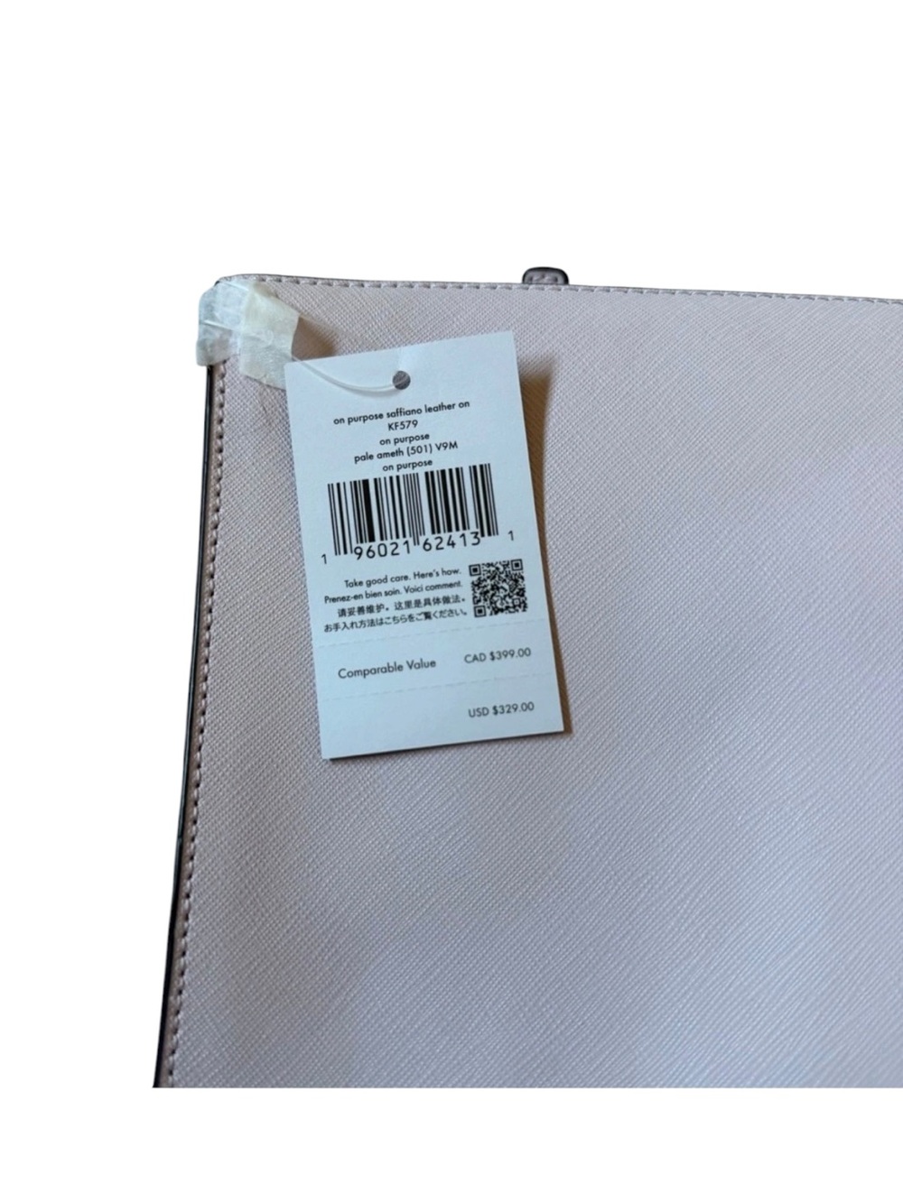 NWT Kate Spade On Purpose Swingpack Saffiano Crossbody Pale Amethyst KF579 - Picture 5 of 7
